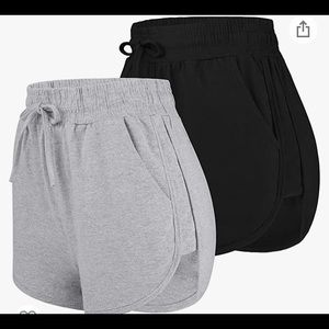 NWT 2 Pairs of Shorts 1 Grey 1 Black